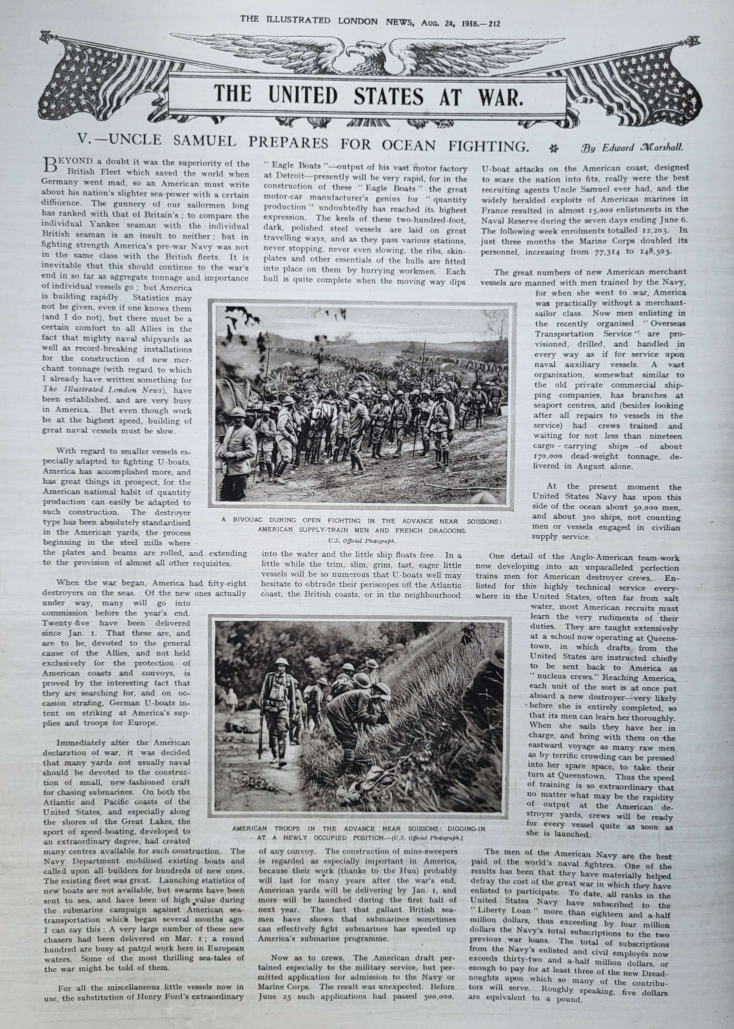 United states at war aug 24 1918